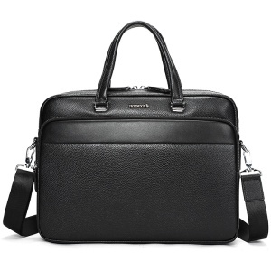 Geanta laptop, piele naturala, JERMYN'S Chicago, neagra - Img 6