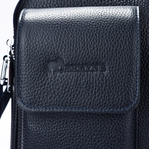 Geanta messenger barbati, piele naturala, JERMYN'S Lincoln, bleumarin - Img 9