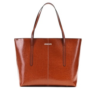 Geanta shopper dama din piele naturala maro JERMYN'S Sheryl - Img 3