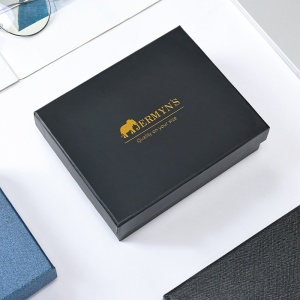 Portofel slim barbati JERMYN'S Bergamo RFID din piele naturala neagra - Img 8