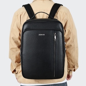 Rucsac laptop barbati, piele naturala, JERMYN'S Colorado, negru - Img 2