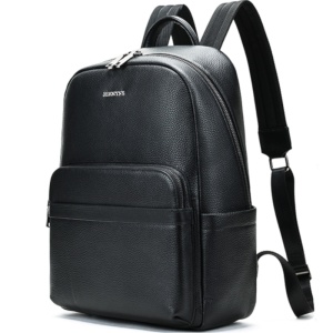 Rucsac laptop barbati, piele naturala, JERMYN'S Tucson, negru