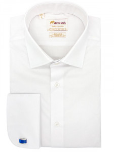 Camasa alba regular office barbati pentru butoni Exclusive Classic Fit Poplin - Img 3