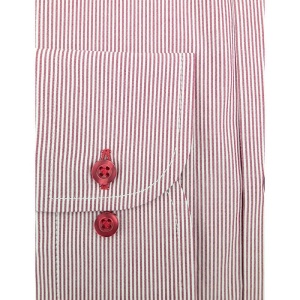 Camasa barbati alba regular Luxury Classic Fit EASY IRON in dungulite fine grena - Img 6