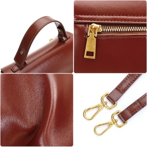 Geanta dama, piele naturala, JERMYN'S Evora, maro caramel - Img 8