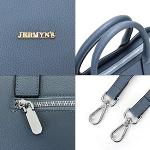 Geanta dama, piele naturala, JERMYN'S Malaga, bleu - Img 10