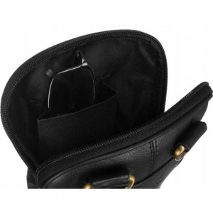 Geanta messenger barbati PETERSON Noah din piele naturala neagra - Img 10