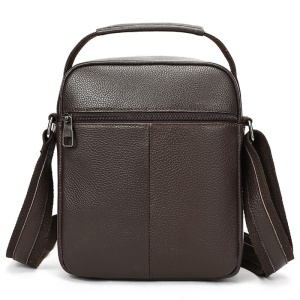 Geanta messenger barbati, piele naturala, JERMYN'S Boston, maro inchis - Img 4