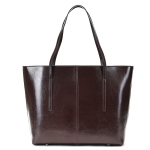 Geanta shopper dama din piele naturala maro inchis JERMYN'S Sheryl - Img 6
