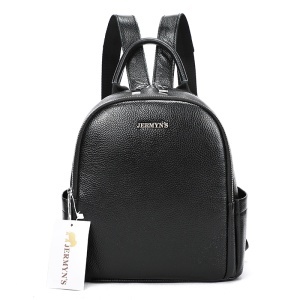 Rucsac dama din piele naturala neagra JERMYN'S Adelaide - Img 3