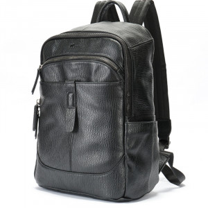 Rucsac din piele naturala neagra JERMYN'S Cooper