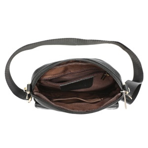 Borseta barbati din piele naturala JERMYN'S York, neagra, slim - Img 5