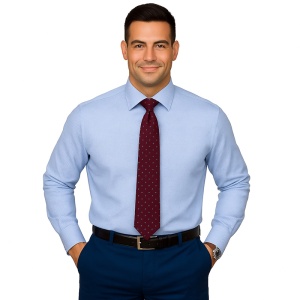 Camasa barbati office regular bleu Royal Oxford Luxury Classic Fit EASY IRON - Img 1