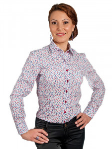 Camasa dama eleganta Exclusive Slim Fit EASY IRON cu imprimeu floral