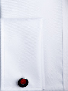 Camasi Office Dama Albe cu butoni EASY IRON - Luxury Slim Fit Diagonal - Img 2