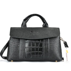 Geanta dama JERMYN'S Antonia, piele naturala, neagra, eleganta
