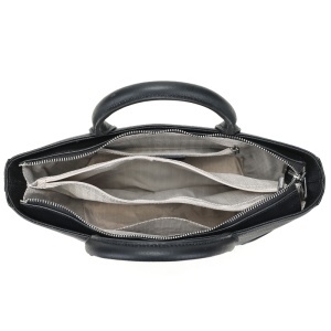 Geanta dama, piele naturala, JERMYN'S Malaga, neagra - Img 6