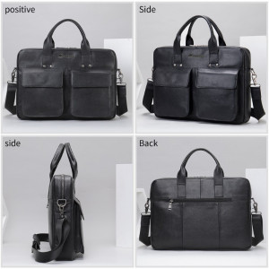 Geanta laptop din piele naturala neagra JERMYN'S Sunderland - Img 8