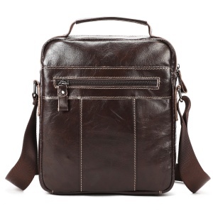 Geanta messenger barbati din piele naturala maro JERMYN'S Wilson - Img 4