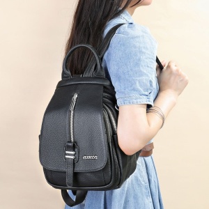 Rucsac dama din piele naturala neagra JERMYN'S Electra - Img 5