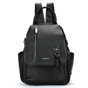 Rucsac dama din piele naturala neagra JERMYN'S Genova - Img 6