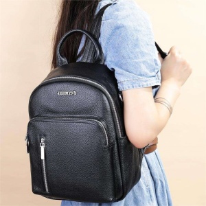 Rucsac dama din piele naturala neagra JERMYN'S Havana - Img 5
