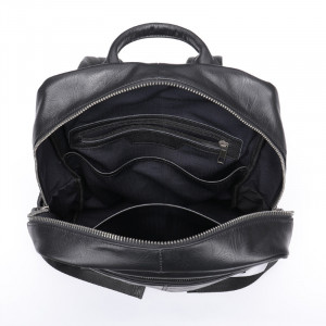 Rucsac din piele naturala neagra JERMYN'S Newport - Img 13