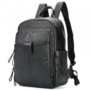 Rucsac din piele naturala neagra JERMYN'S Portland