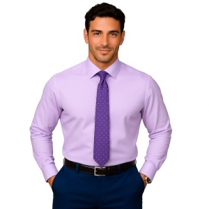 Camasa office lila slim barbati Luxury Slim Fit EASY IRON