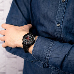 Ceas barbati HUGO BOSS Relax negru 1530256 - Img 5