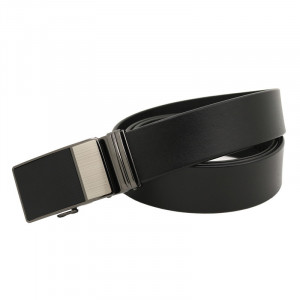 Curea barbati din piele naturala neagra JERMYN'S Connor cu catarama automata - Img 2