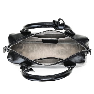 Geanta dama, piele naturala, JERMYN'S Madeira, neagra - Img 8