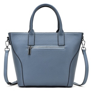 Geanta dama, piele naturala, JERMYN'S Malaga, bleu - Img 4