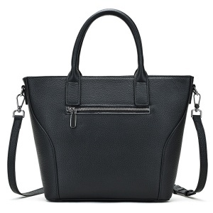 Geanta dama, piele naturala, JERMYN'S Malaga, neagra - Img 4
