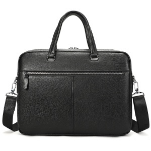 Geanta laptop, piele naturala, JERMYN'S Chicago, neagra - Img 7