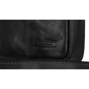 Geanta messenger barbati, piele naturala, PETERSON Antonio, neagra - Img 11