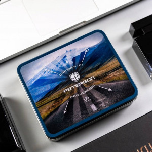 Portofel premium barbati PETERSON Alcott RFID din piele naturala neagra - Img 11