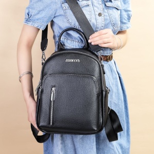 Rucsac dama din piele naturala neagra JERMYN'S Havana - Img 6