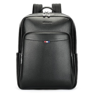 Rucsac din piele naturala neagra JERMYN'S Tommy - Img 2