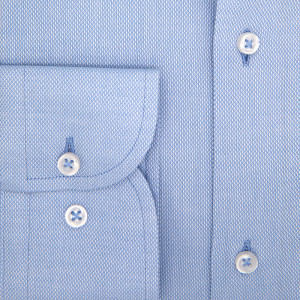 Camasa slim office bleu barbati Royal Oxford Luxury Slim Fit EASY IRON - Img 4