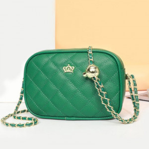 Geanta dama din piele naturala verde JERMYN'S Mary - Img 3