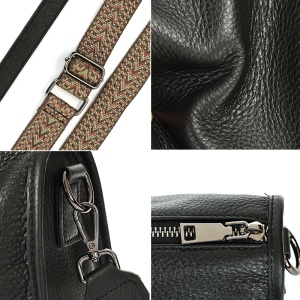 Geanta dama JERMYN'S Alice, piele naturala, neagra - Img 11