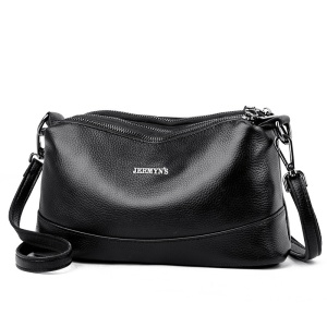 Geanta dama JERMYN'S Ancona din piele naturala neagra