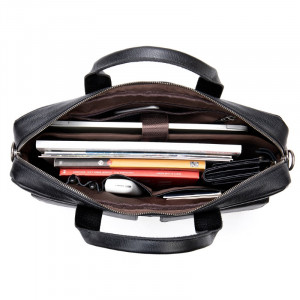 Geanta laptop din piele naturala neagra JERMYN'S Sunderland - Img 10