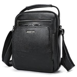 Geanta messenger barbati, piele naturala, JERMYN'S Boston, neagra - Img 5