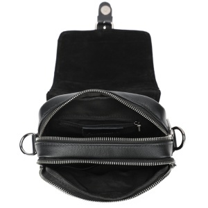 Geanta messenger barbati, piele naturala, JERMYN'S Bristol, neagra - Img 10