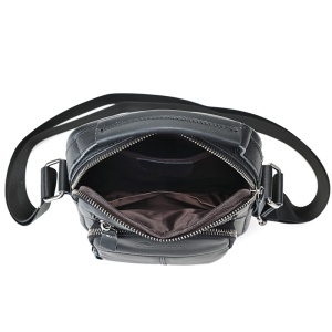 Geanta messenger barbati, piele naturala, JERMYN'S Kansas, neagra - Img 8