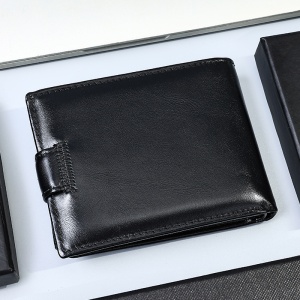Portofel slim barbati JERMYN'S Bergamo RFID din piele naturala neagra cu inchidere prin capsa - Img 3