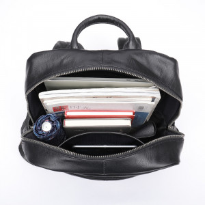 Rucsac din piele naturala neagra JERMYN'S Newport - Img 15