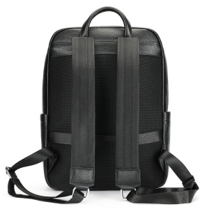 Rucsac din piele naturala neagra JERMYN'S Tommy - Img 4